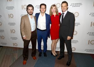 Matthew Saldivar, Steven Pasquale, Caroline Hewitt and Matt Rauch Photo