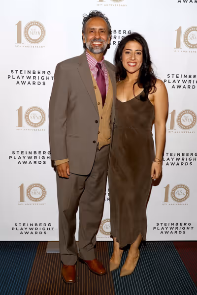 Bernard White and Nadine Malouf Photo