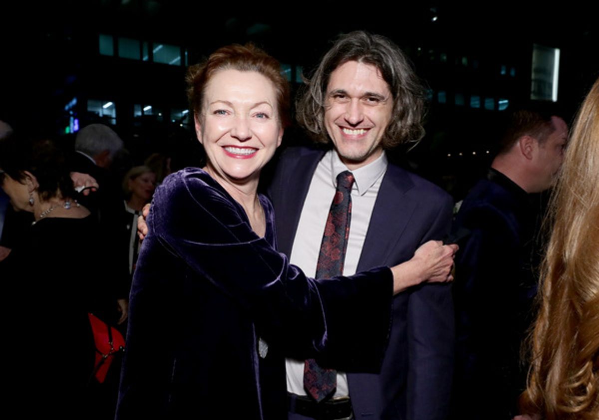 Julie White and honoree Lucas Hnath at 