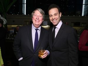 Artistic Director of Lincoln Center Theater Andre Bishop and actor Matt Rauch Photo