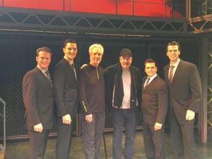 Nicolas Dromard (Tommy DeVito), Cory Jeacoma (Bob Gaudio), Bob Gaudio, Neil Diamond,  Photo