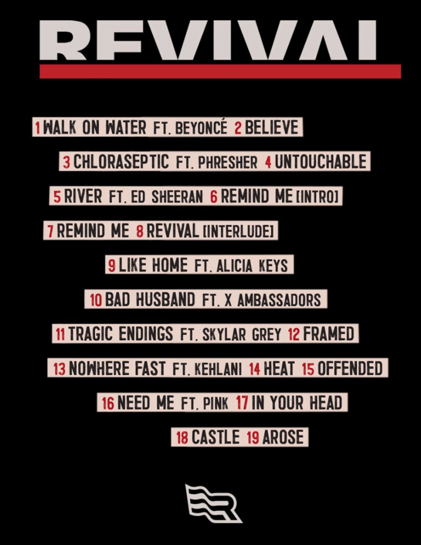 Eminem Reveals Star Studded Tracklist for New Album 'Revival'  Image