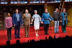 Rebecca Naomi Jones, Max Gordon Moore, Danny Burstein, Tina Benko, Zach Grenier, Stephen Stocking, Nadia Bowers @ BroadwayWorld Rebecca Naomi Jones, Max Gordon Moore, Danny Burstein, Tina Benko, Zach Grenier, Step Photo