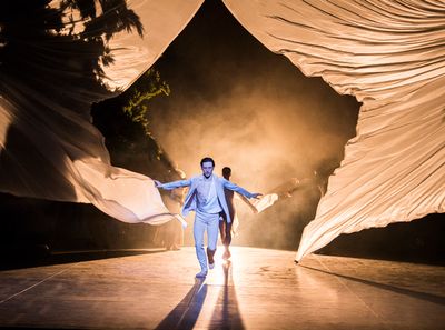 A scene from Satori from Project Polunin @ London Coliseum. 
(Opening 06-12-17)
Â©T Photo
