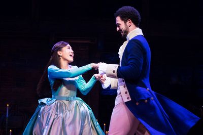 l-r Rachelle Ann Go (Eliza Hamilton) and Jamael Westman (Alexander Hamilton) - Photo  Photo