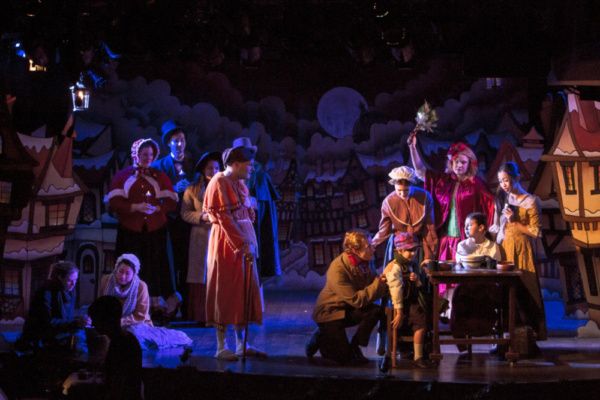 Slient Night as Scrooge (Eric Fletcher) realizes how he has treated Bob Cratchit (Jac Photo