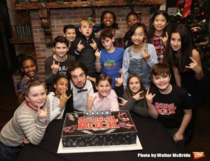 Justin Collette with Young cast members @ BroadwayWorld Justin Collette with Young cast members Photo