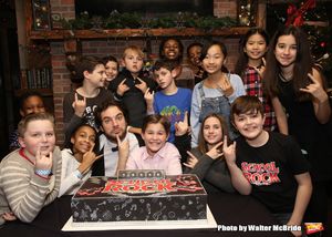 Justin Collette with Young cast members @ BroadwayWorld Justin Collette with Young cast members Photo