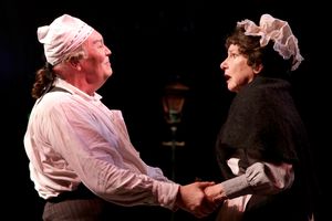 David Coffee (Ebenezer Scrooge) and Cheryl McMahon (Mrs. Dilber), both celebrating their 24th production of A CHRISTMAS CAROL @ BroadwayWorld David Coffee (Ebenezer Scrooge) and Cheryl McMahon (Mrs. Dilber), both celebrating th Photo