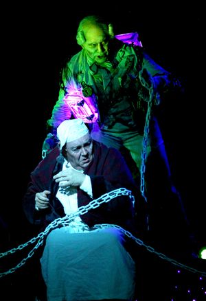 David Coffee (Ebenezer Scrooge) and Freddie Kimmel (Jacob Marley) @ BroadwayWorld David Coffee (Ebenezer Scrooge) and Freddie Kimmel (Jacob Marley) Photo