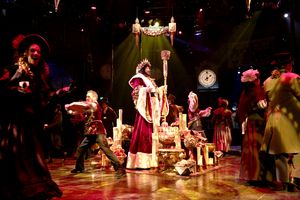 Peter S. Adams (The Ghost of Christmas Present) and the cast of A CHRISTMAS CAROL Photo