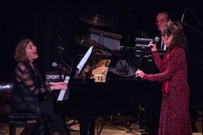 Nancy Ford (at piano) with Gretchen Cryer Photo