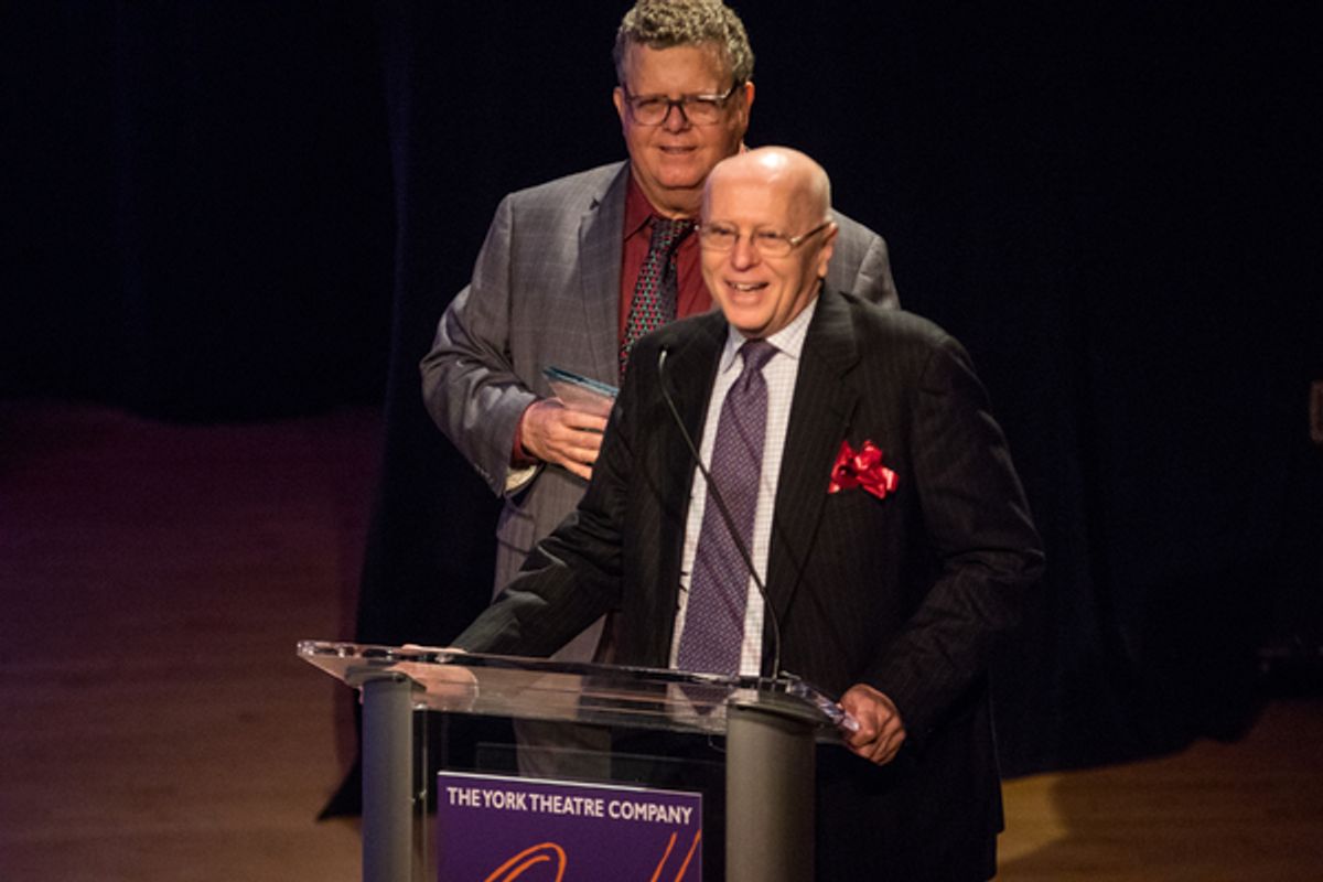 2017 York Founders Award honoree Gerald F. Fisher (front) with James Morgan (rear) at 