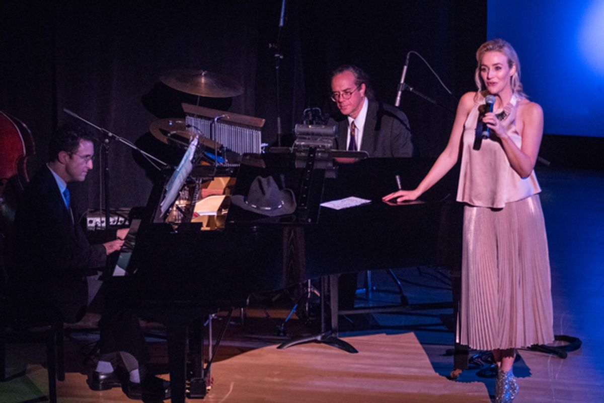 Andrew Gerle (at piano) with Betsy Wolfe at 