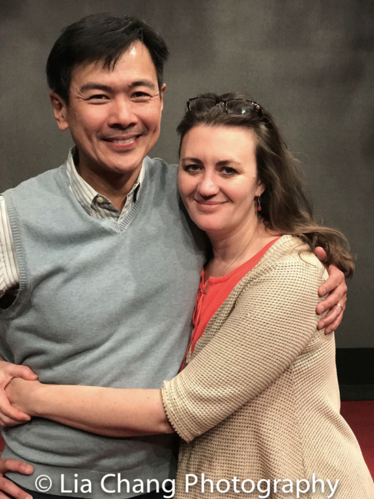 Joel de la Fuente and director Lisa Rothe at 