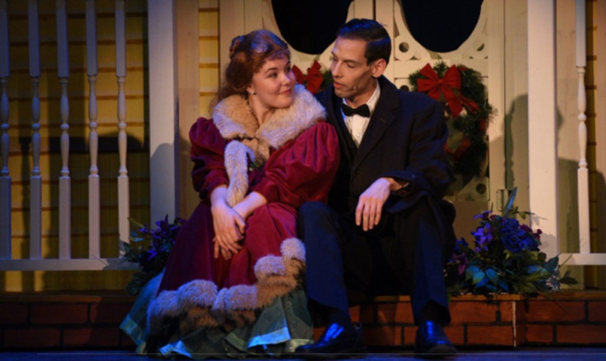 Sarah Hodgman plays Esther and Justin Bays plays John Truitt in Meet Me in St. Louis at the Croswell. at 