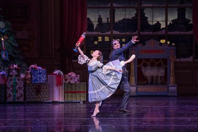 KC Ballet Dancer Charles Martin and KCB School Student Poppy Trettel. Photography: Br Photo