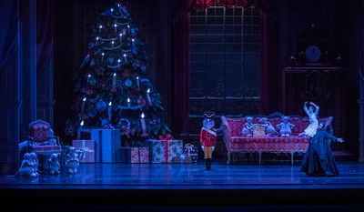 KC Ballet Dancers Kevin Wilson with Charles Martin and School Student Poppy Trettel.  Photo