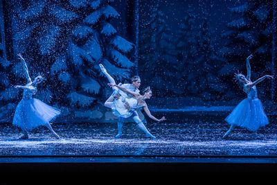 KC Ballet Dancers Angelina Sansone and Humberto Rivera Blanco with Company Dancers Ta Photo