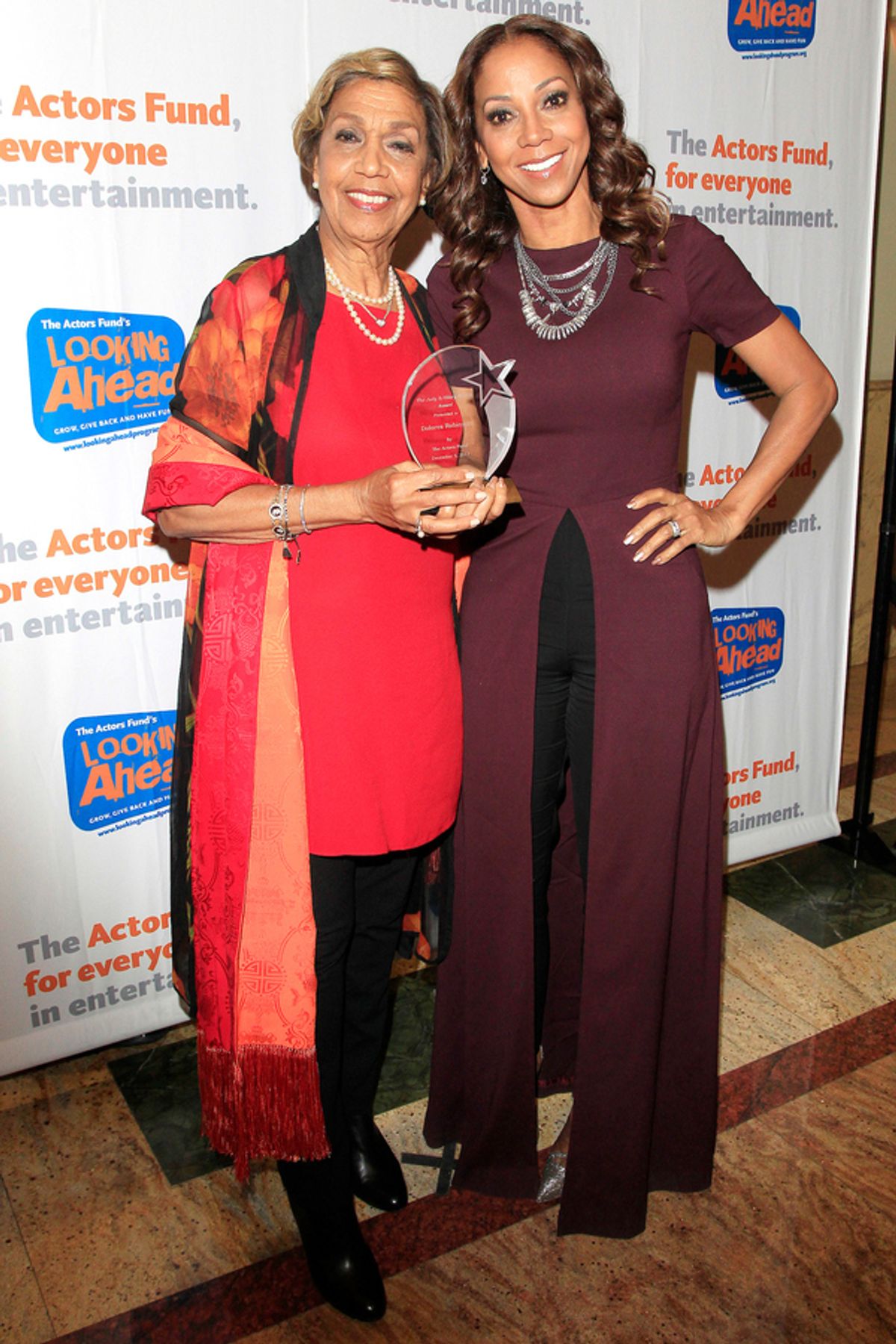 Dolores Robinson and Holly Robinson Peete at 
