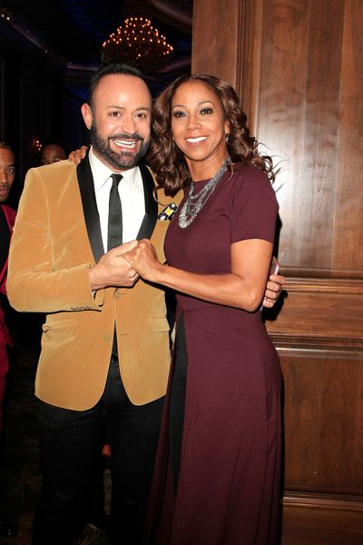 Nick Verreos and Holly Robinson Peete Photo