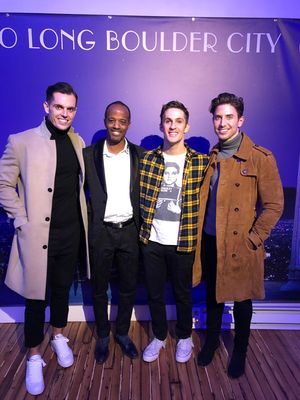 Kyle Brown, Jordan Black, Jimmy Fowlie and Nick Adams @ BroadwayWorld Kyle Brown, Jordan Black, Jimmy Fowlie and Nick Adams Photo