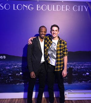 Co-writer and director Jordan Black with co-writer and star Jimmy Fowlie @ BroadwayWorld Co-writer and director Jordan Black with co-writer and star Jimmy Fowlie Photo