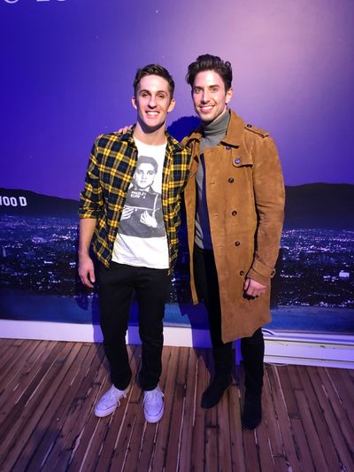 Co-writer and star Jimmy Fowlie with Nick Adams Photo