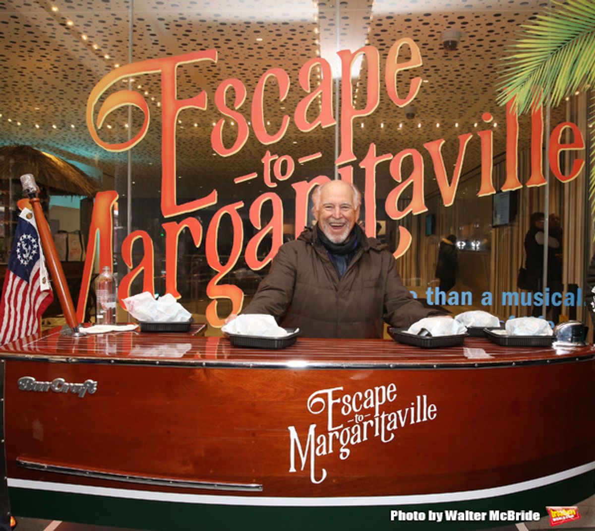Jimmy Buffett ofically opens up the Box Office for his Broadway Musical  'Escape To Margaritaville' at the Marquis Theatre on December 8, 2017 in New York City. at 