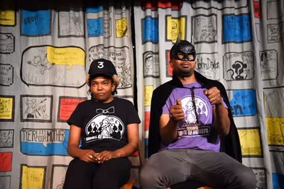 Barrel of Monkeys company members Ashley Bland and Barry Irving perform 'Day of the D Photo