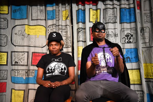 Barrel of Monkeys company members Ashley Bland and Barry Irving perform 'Day of the D Photo