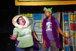 Barrel of Monkeys company members Mari Marroquin and Barry Irving perform 'Tilly, Thunder, and Bob' @ BroadwayWorld Barrel of Monkeys company members Mari Marroquin and Barry Irving perform 'Tilly, Thu Photo