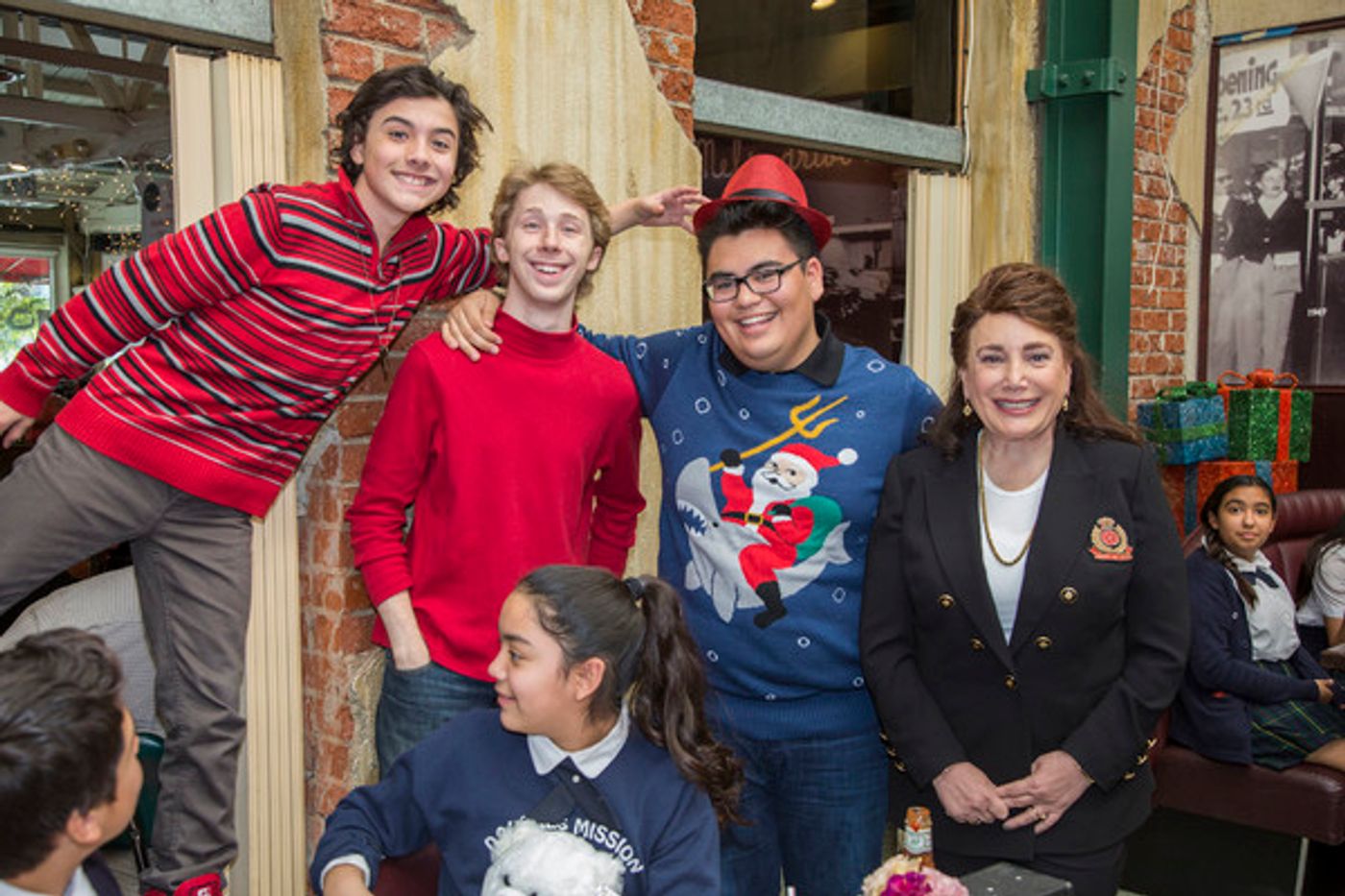Photo Flash:  Child Stars Gather With 100 Students Of Dolores Mission For Holiday Tour Of The Hollywood Museum  Image