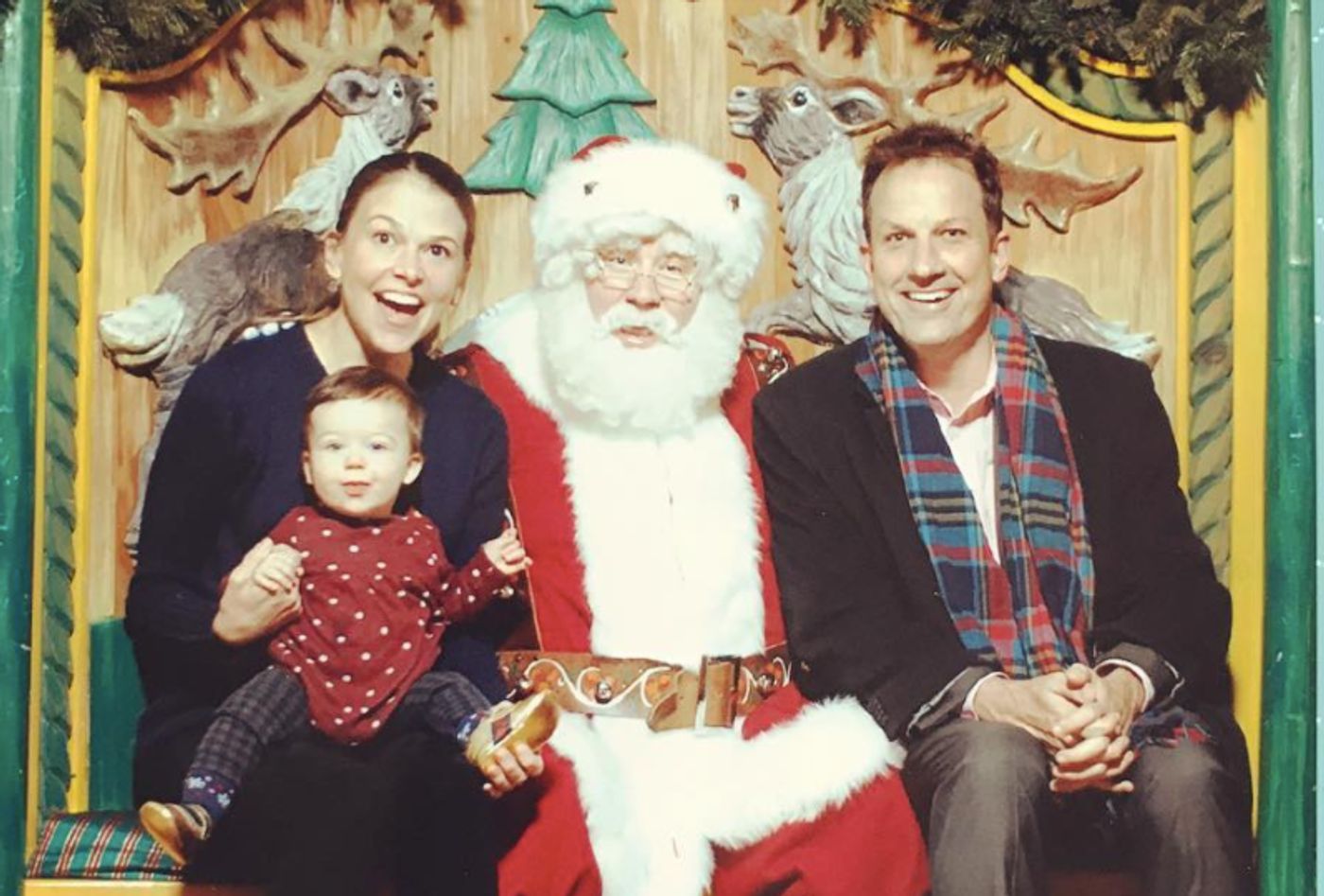 PHOTO: Broadway's Sutton Foster & Daughter Emily Visit Macy's Santaland  Image