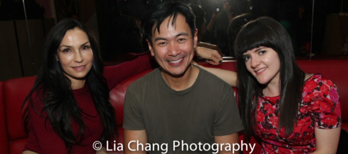 Famke Janssen, Joel de la Fuente,  Madeleine Martin at 