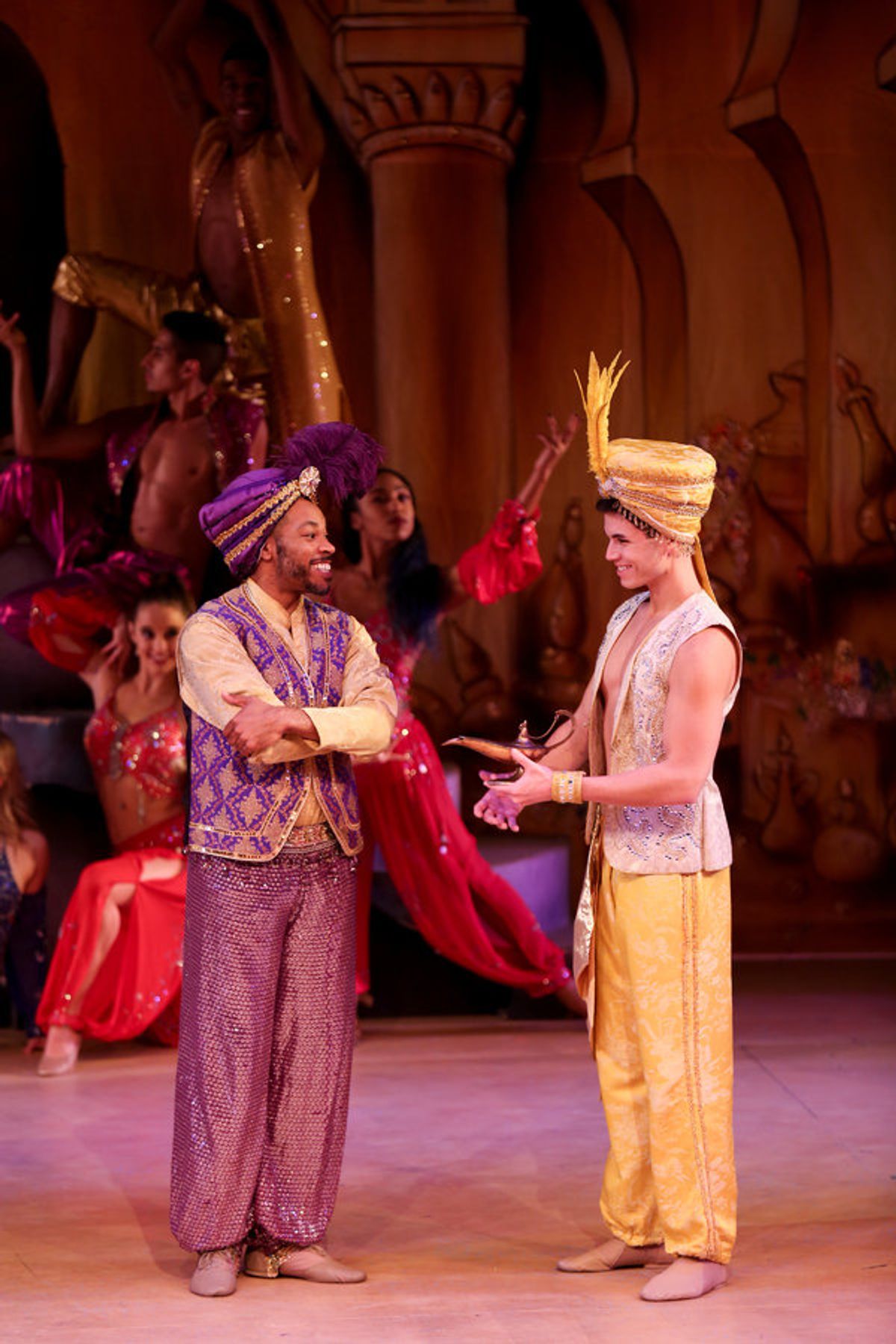 Jay Donnell and Jason Gotay star in the LAGUNA PLAYHOUSE & LYTHGOE FAMILY PANTO production of 'ALADDIN AND HIS WINTER WISH' - Directed and Choreographed by Spencer Liff and now playing at the Laguna Playhouse in Laguna Beach. at 