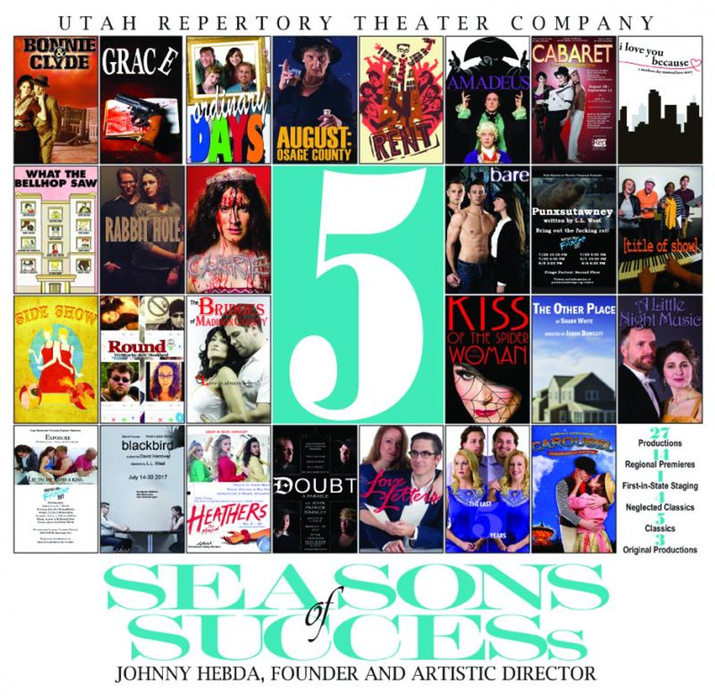 Utah Rep Announces New Artistic Director and Creates Position to Lead Development and Fundraising at 'Five Seasons of Success' Celebration  Image