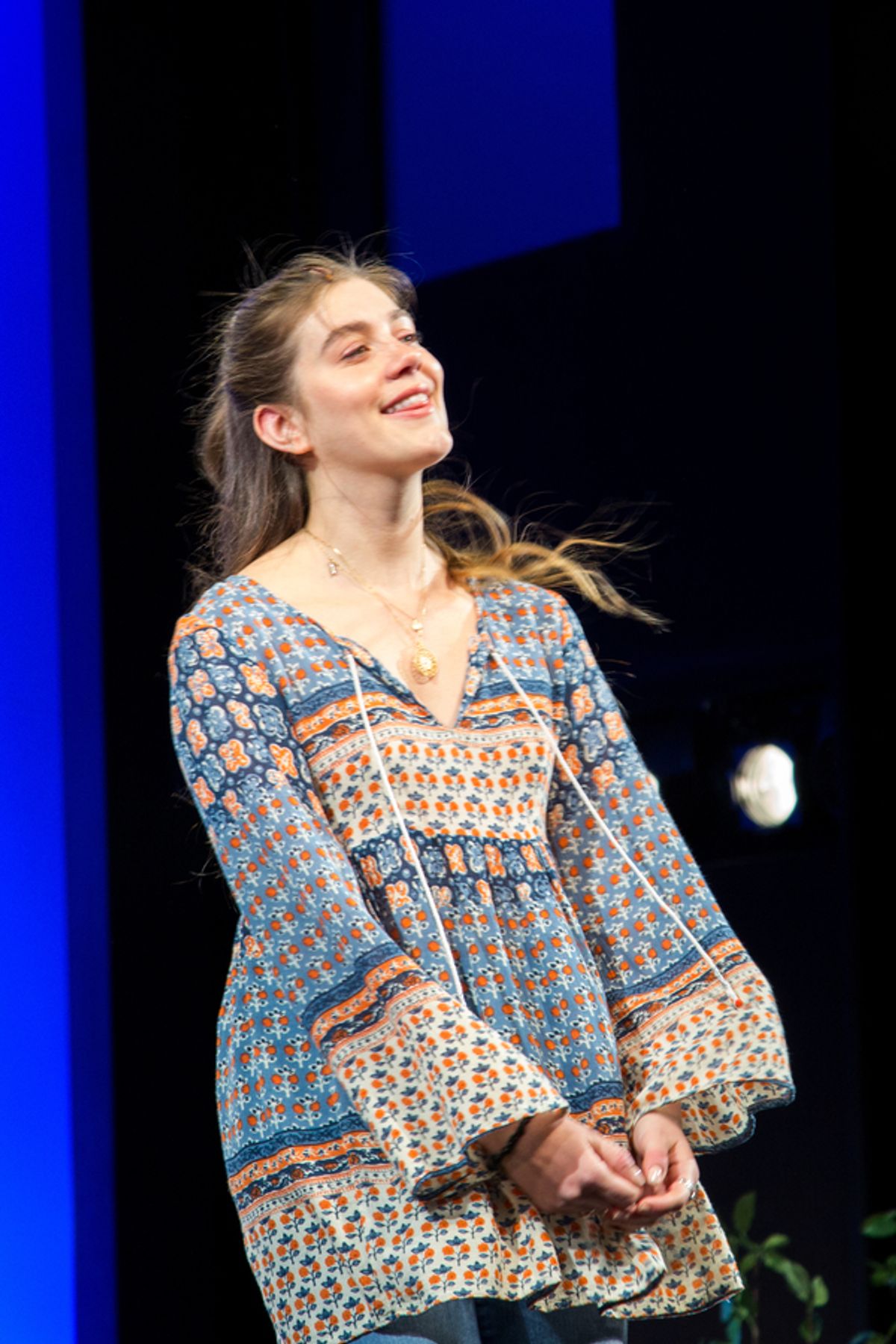 Laura Dreyfuss at DEAR EVAN HANSEN Celebrates the Fans with Lottery Performance