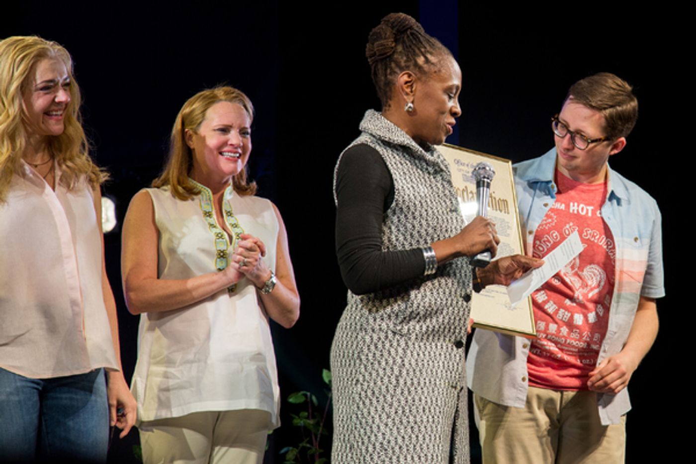 Photo Coverage: DEAR EVAN HANSEN Celebrates the Fans with Lottery Performance  Image