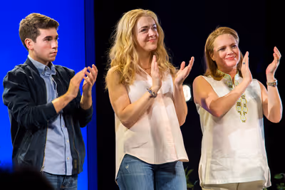 Noah Galvin, Rachel Bay Jones, Jennifer Laura Thompson Photo