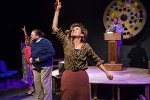 Rae Mancini, Jason Quinn, Milly Massey, and Phoenyx Williams in CHURCH by Young Jean Lee, directed by Brien Lang at The Wilbury Theatre Group; photo by Erin X. Smithers. @ BroadwayWorld Rae Mancini, Jason Quinn, Milly Massey, and Phoenyx Williams in CHURCH by Young Jean Photo