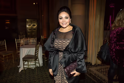 Soprano Ailyn PÃ©rez at the 83rd Annual Metropolitan Opera Guild Luncheon at Cipria Photo