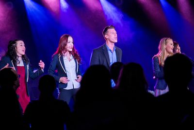 Jessie Shelton, Lauren Zakrin, Constantine Rousouli, Carrie St. Louis Photo