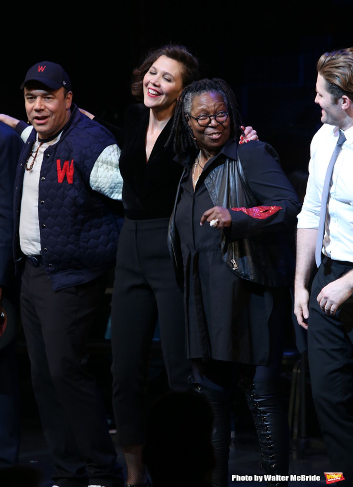 Danny Burstein, Maggie Gyllenhaal, Whoopi Goldberg, Matthew Morrison at 