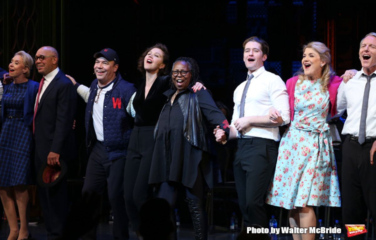 Julie Halston, Reggie Jackson, Danny Burstein, Maggie Gyllenhaal, Whoopi Goldberg, Matthew Morrison, Victoria Clark, Stephen Bogardus  at 