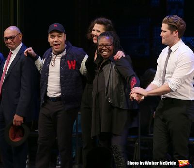 Reggie Jackson, Danny Burstein, Maggie Gyllenhaal, Whoopi Goldberg, Matthew Morrison  Photo