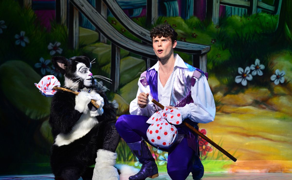 Lukus Alexander as Eileen The Cat & Charlie Stemp as Dick Whittington at 