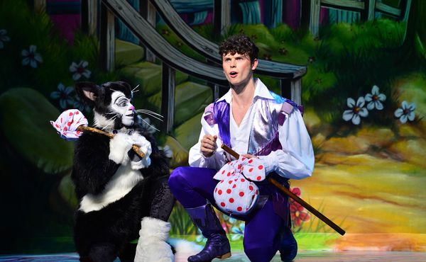 Lukus Alexander as Eileen The Cat & Charlie Stemp as Dick Whittington Photo
