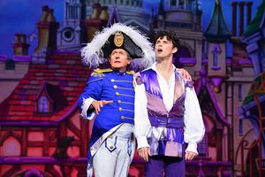 Nigel Havers as Captain Nigel & Charlie Stemp as Dick Whittington Photo