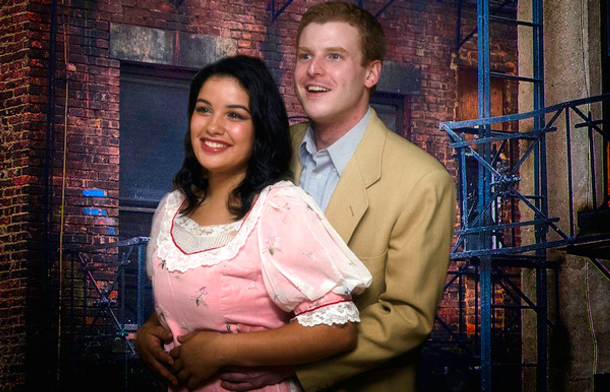 Tara Keelen and Mason Kugelman in PinnWorth Productionsâ€™ â€"West Side Story.' at 